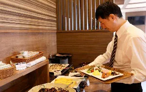 写真:バイキング朝食
